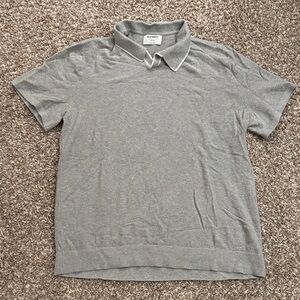 Old Navy Men's Gray Knit Polo Shirt XXL Tall